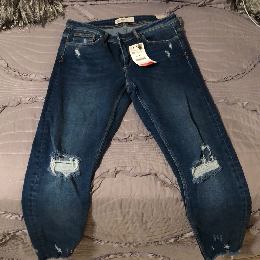 Zara mid ride jeans